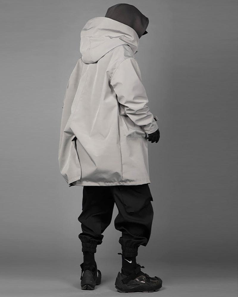 Fake Two-piece Utility Long Coat