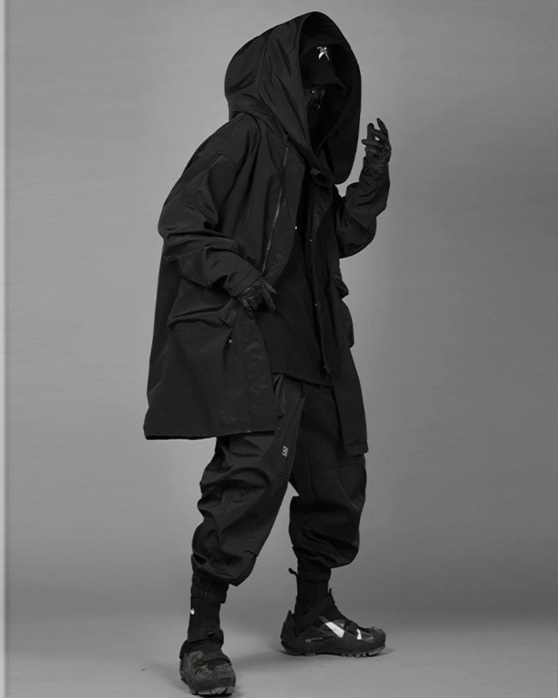 Fake Two-piece Utility Long Coat