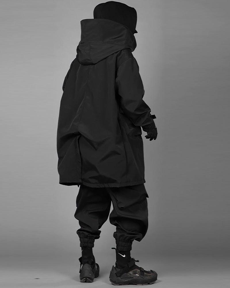 Fake Two-piece Utility Long Coat