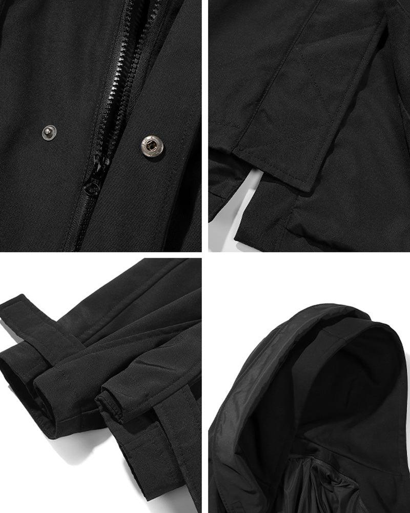 Fake Two-piece Utility Long Coat