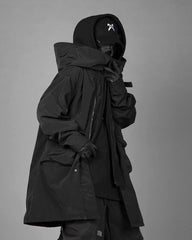 Fake Two-piece Utility Long Coat