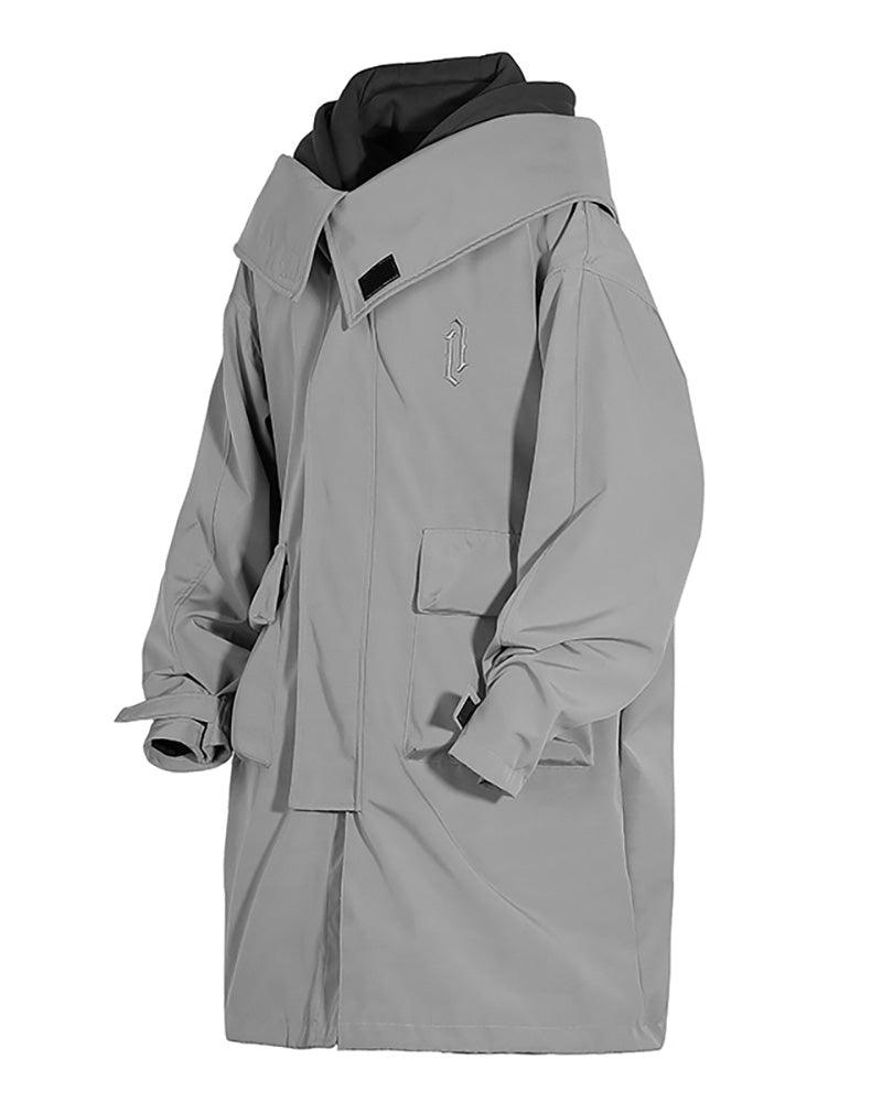 Fake Two-piece Utility Long Coat
