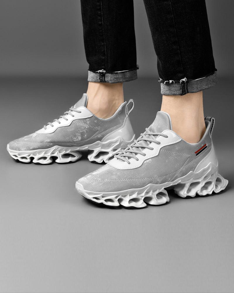 Frosted Leather Sneakers
