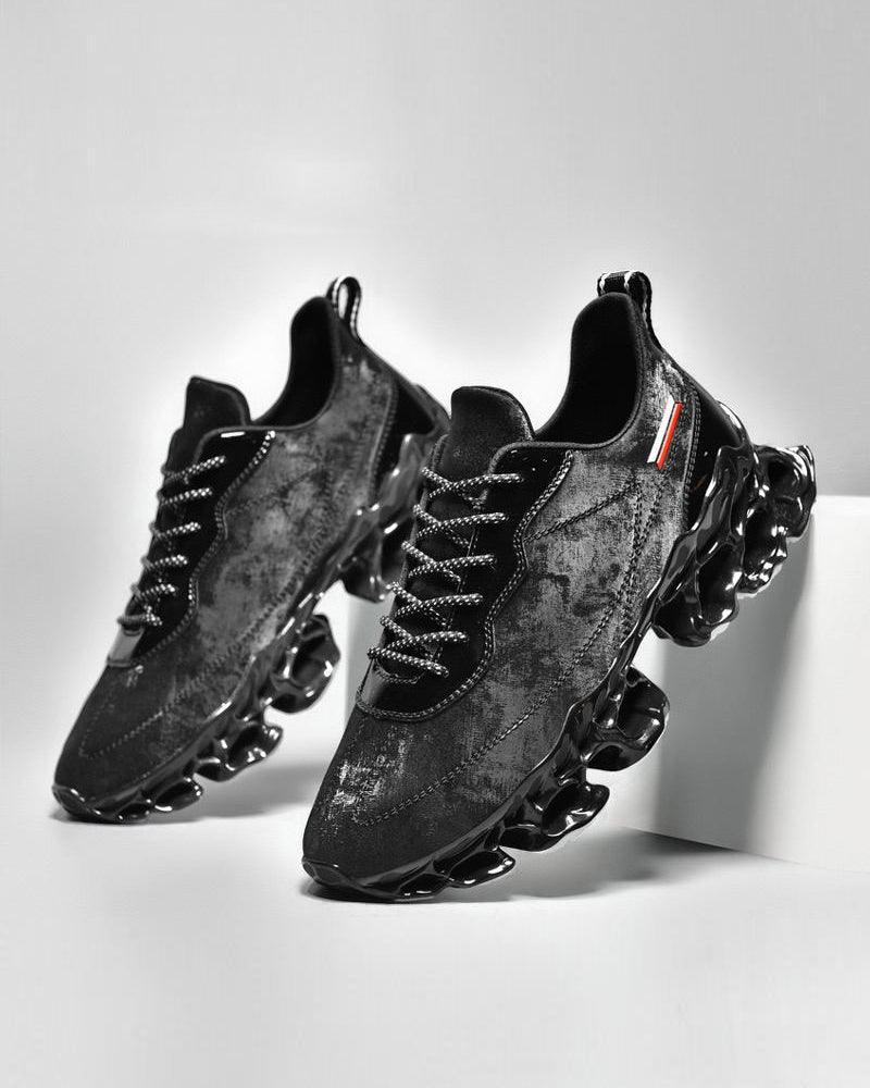 Frosted Leather Sneakers