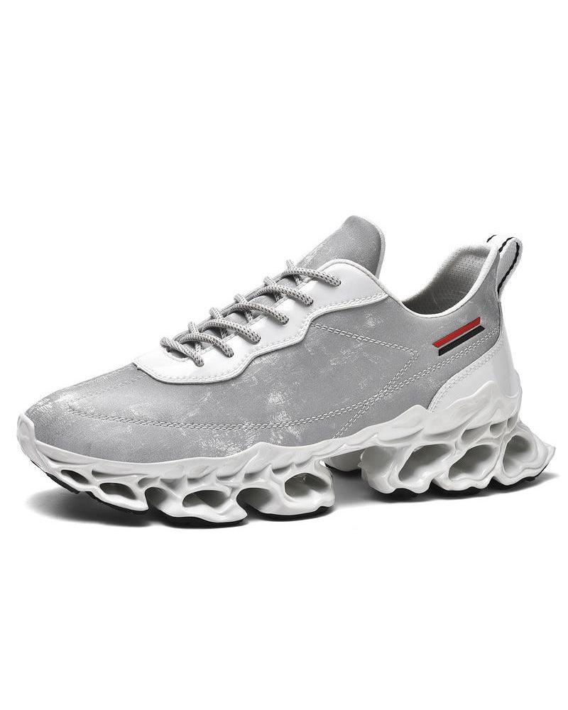 Frosted Leather Sneakers