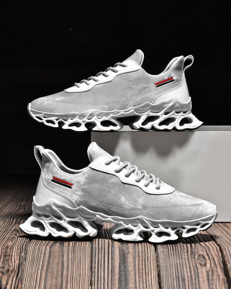 Frosted Leather Sneakers