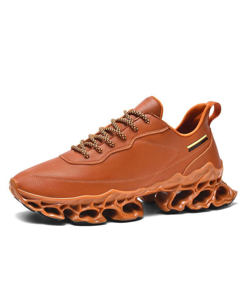 Frosted Leather Sneakers