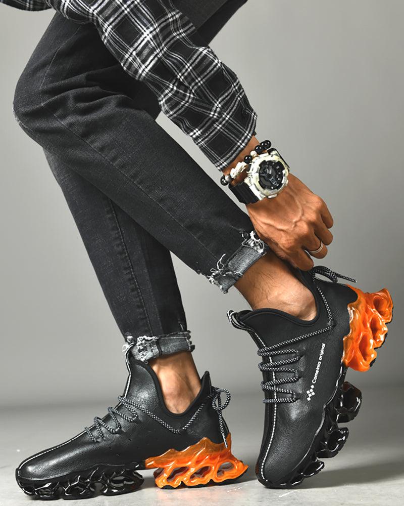 Microfiber Leather Sneakers