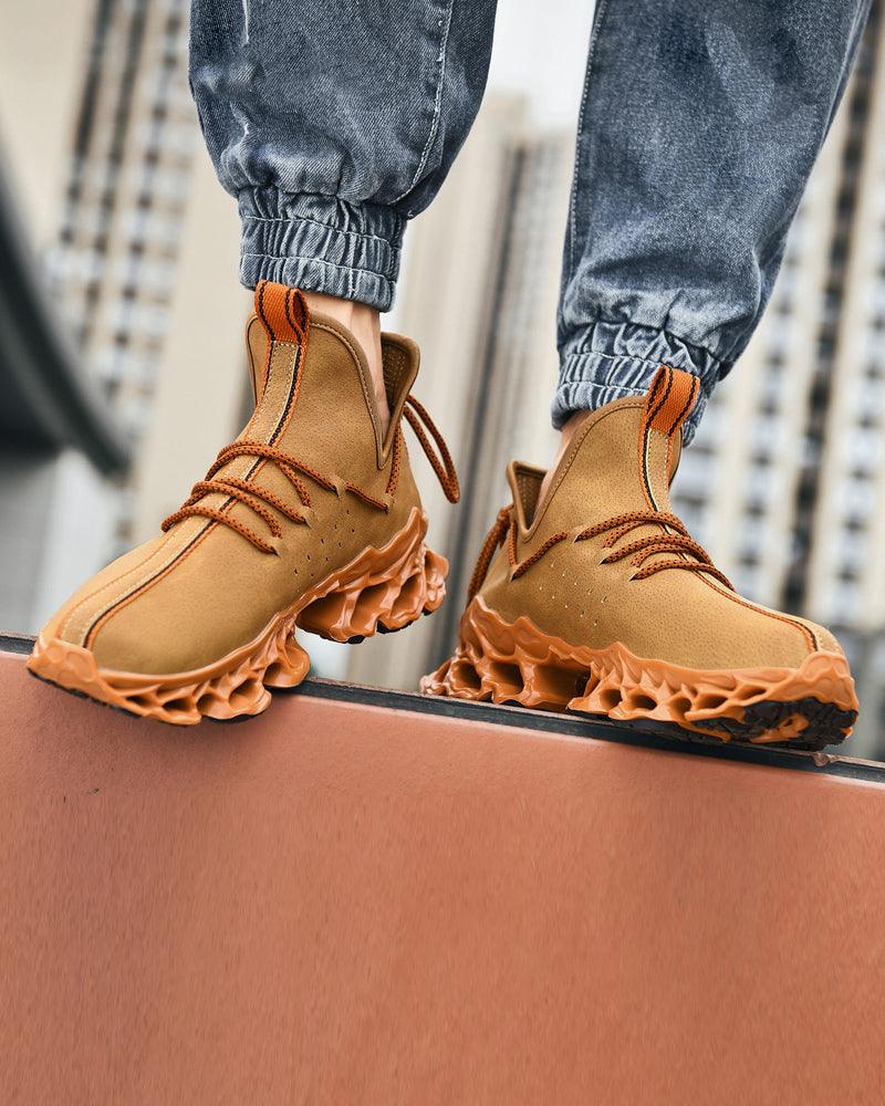 Microfiber Leather Sneakers