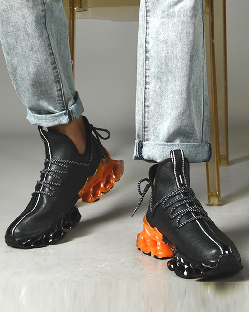 Microfiber Leather Sneakers
