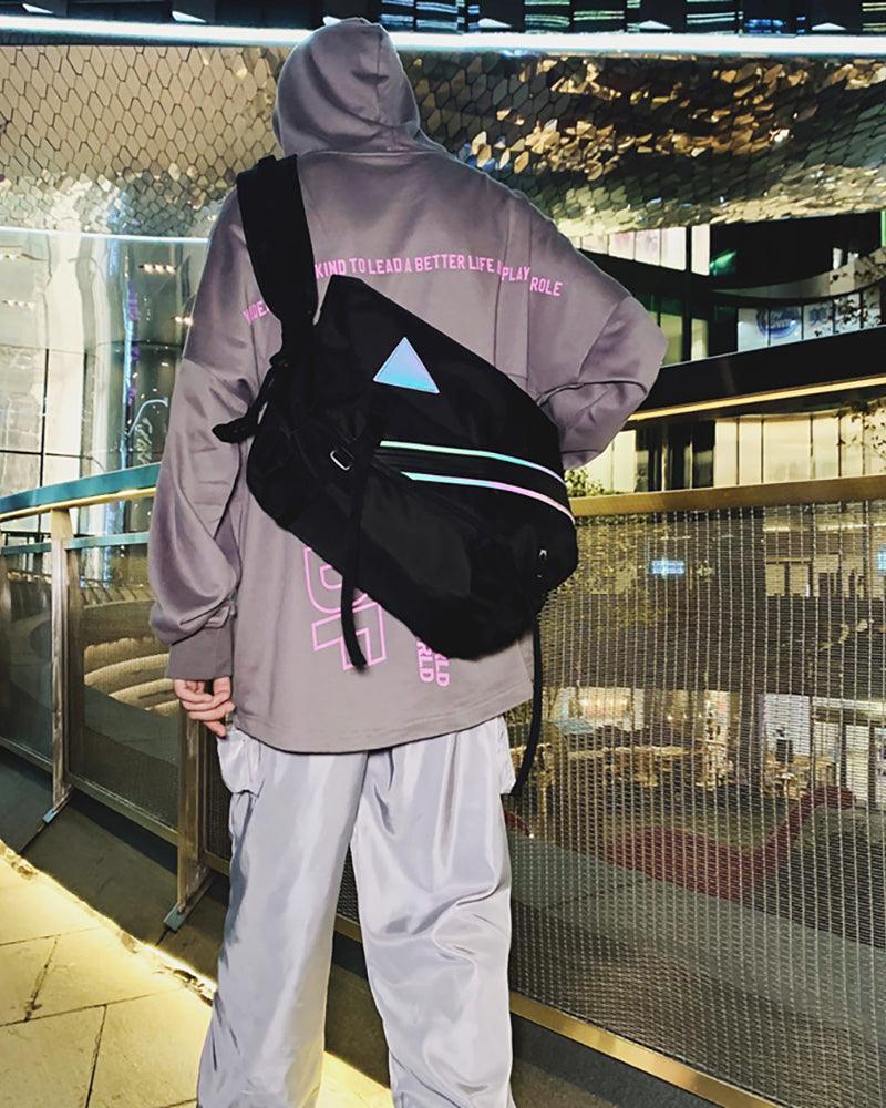 Large Reflective Messenger Bag