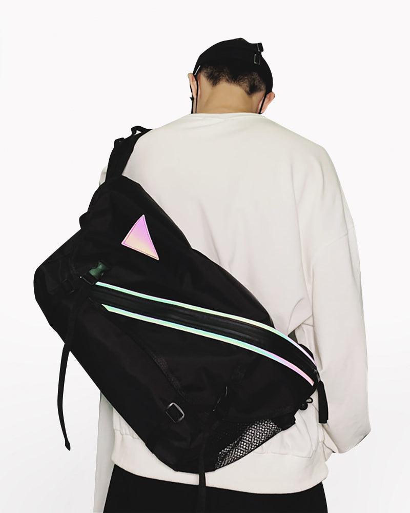 Large Reflective Messenger Bag