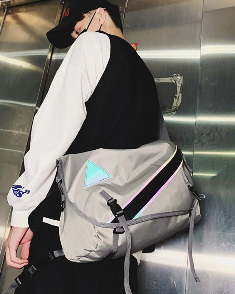 Large Reflective Messenger Bag