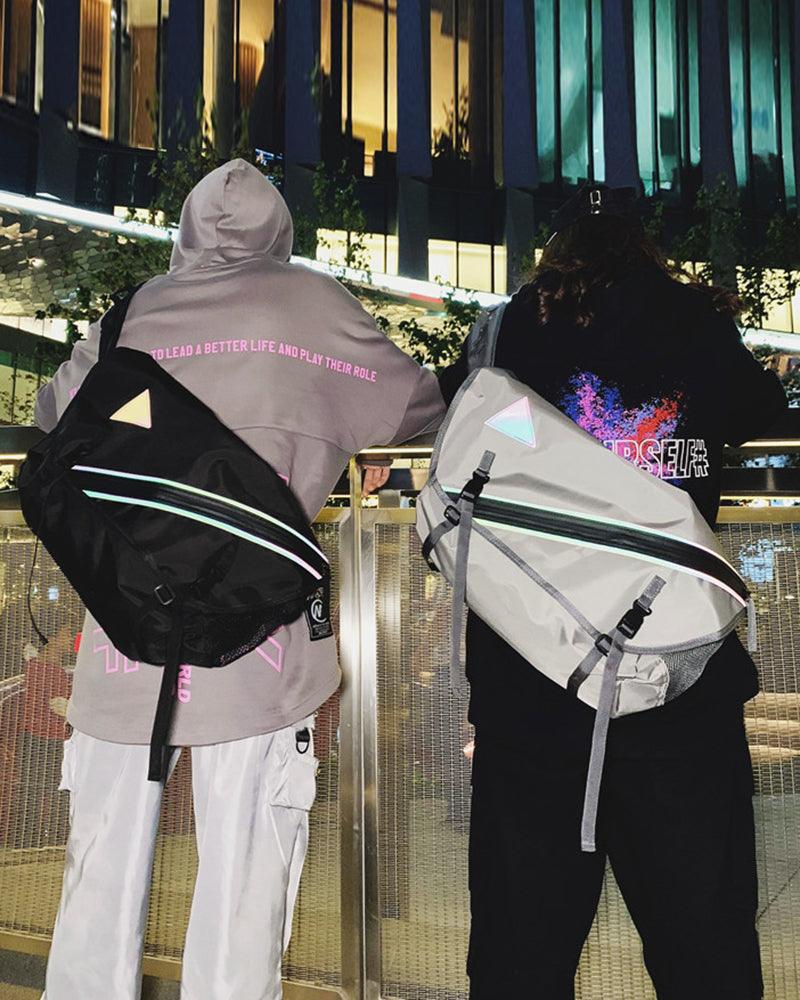 Large Reflective Messenger Bag