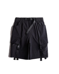 Streetwear Ribbon Multi-Pocket Cargo Shorts