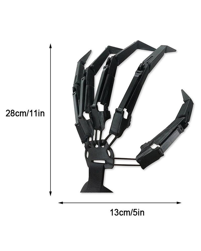 Cyberpunk Ghost Claw Articulated Fingers Gloves