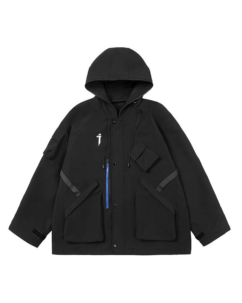 Futuristic Cyberpunk Unisex Hooded Jacket