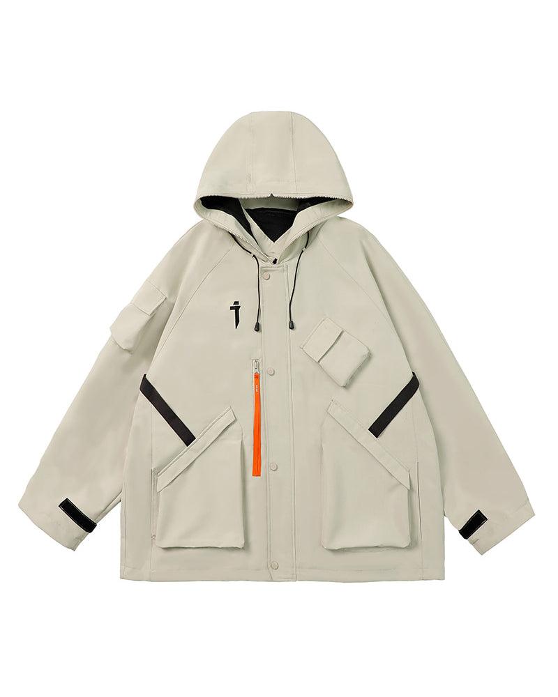 Futuristic Cyberpunk Unisex Hooded Jacket