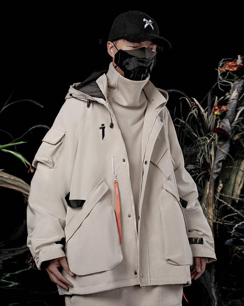 Futuristic Cyberpunk Unisex Hooded Jacket