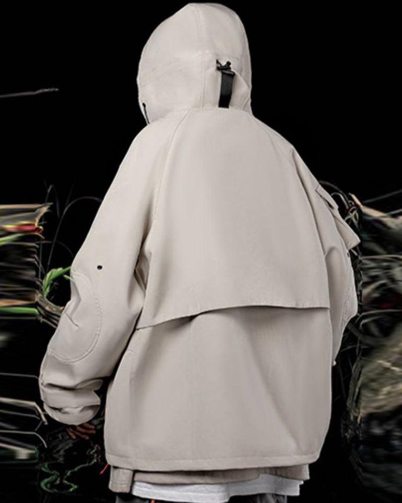 Futuristic Cyberpunk Unisex Hooded Jacket
