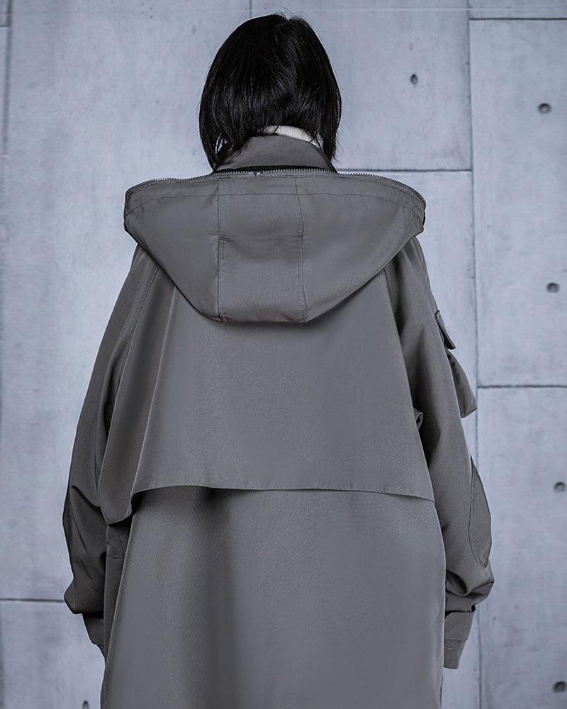 Futuristic Cyberpunk Unisex Hooded Jacket