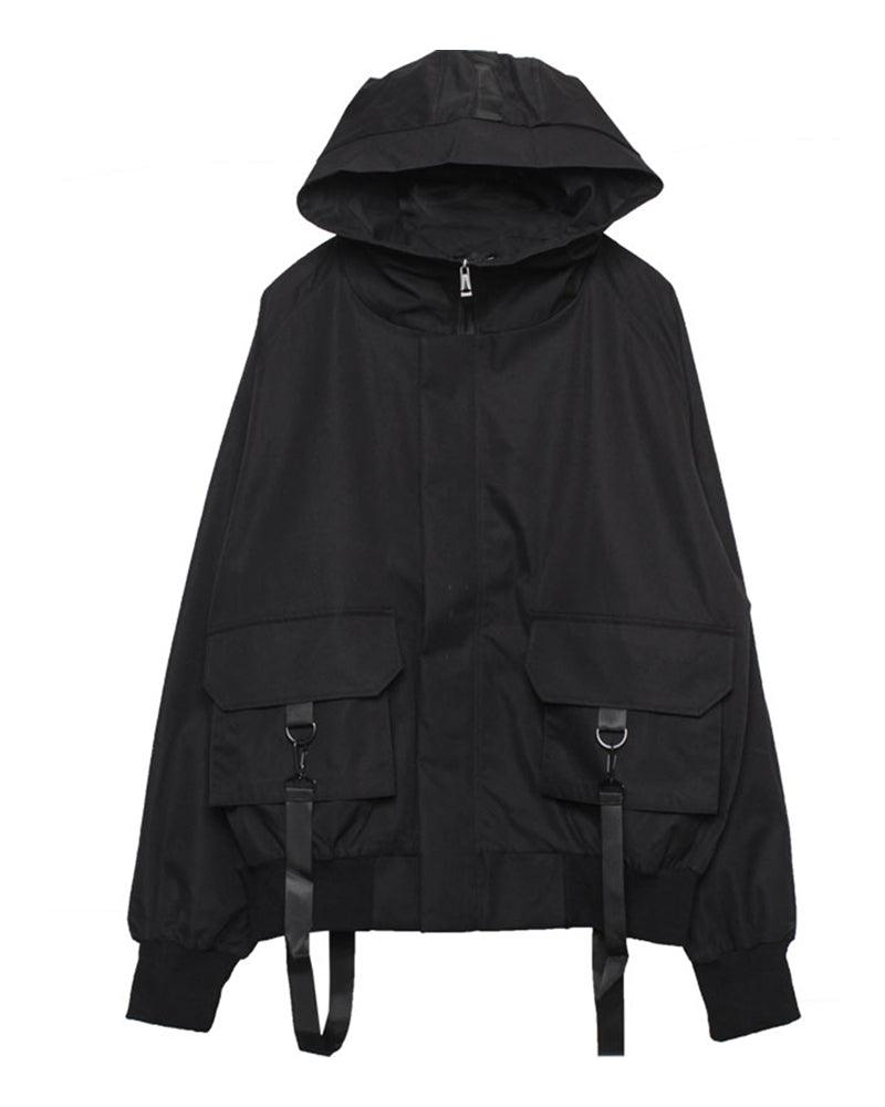 Outfits Ribbon Hooded Jacket