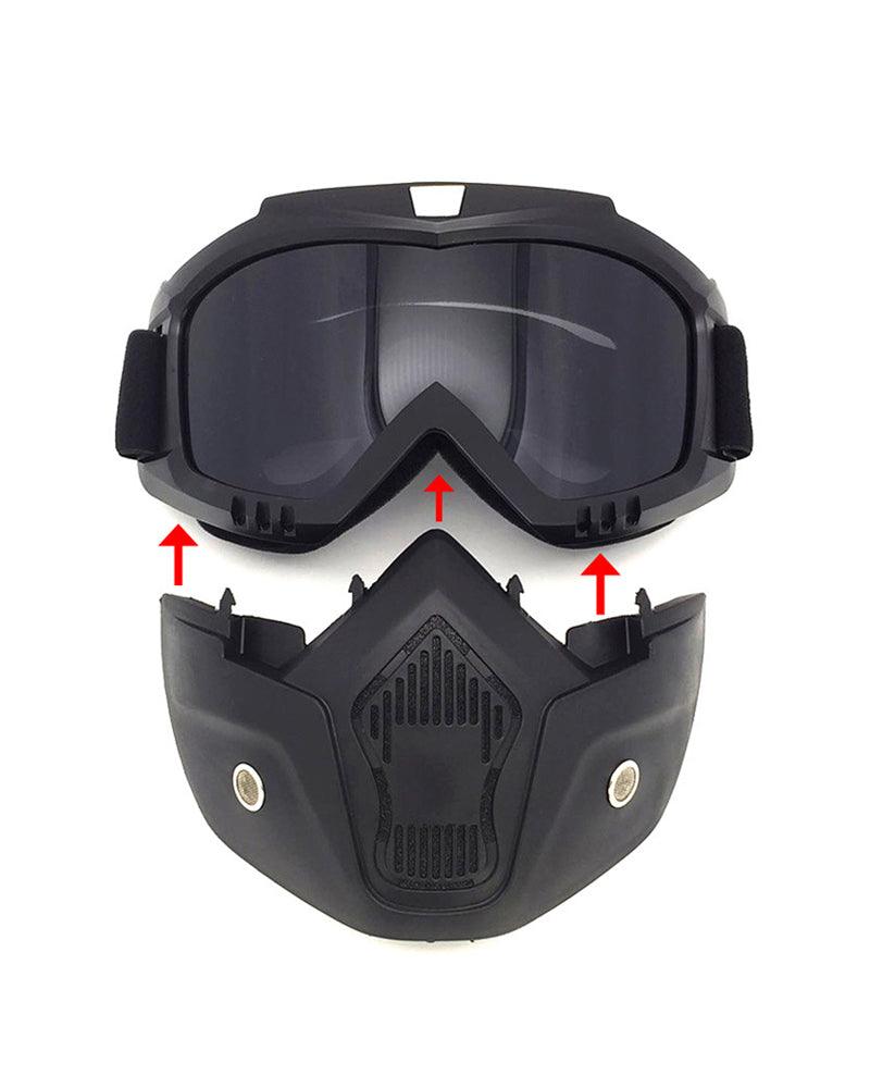 Outdoor Goggles Detachable Full Face Mask