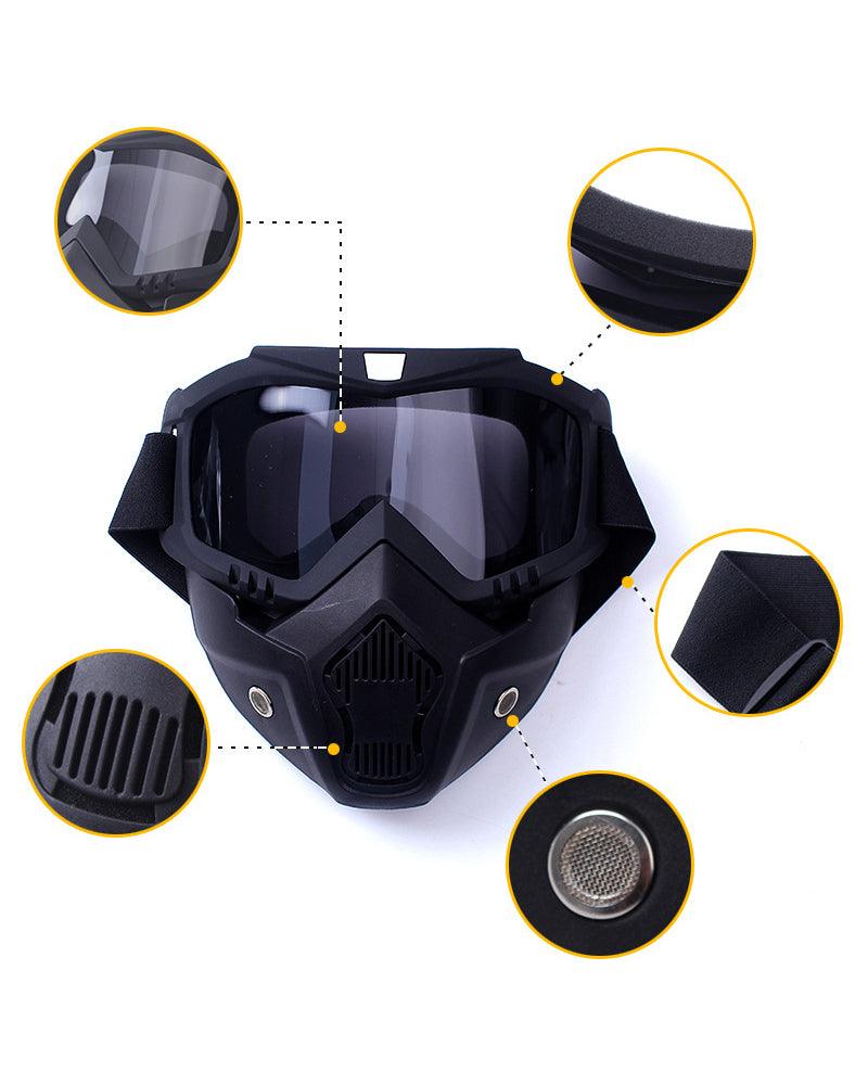 Outdoor Goggles Detachable Full Face Mask