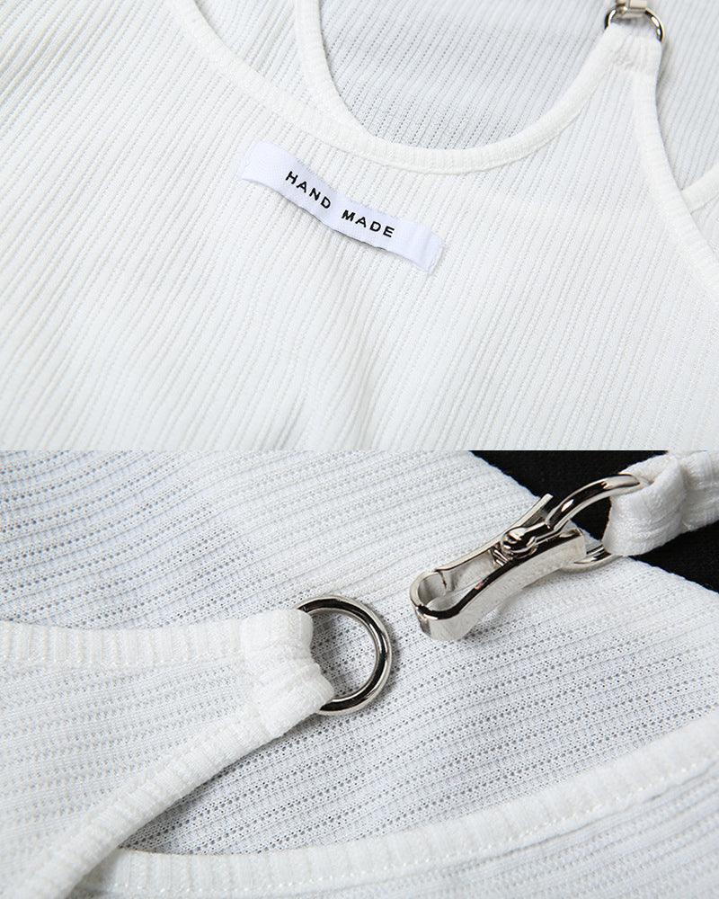 Short Sleeve Halter Bodysuit