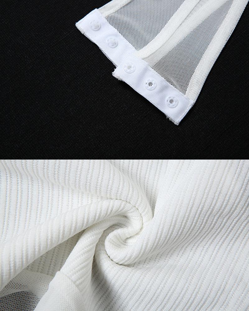 Short Sleeve Halter Bodysuit