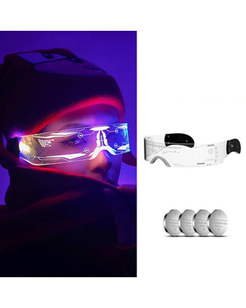 Cyberpunk Glowing Light Up Party LED Glasses