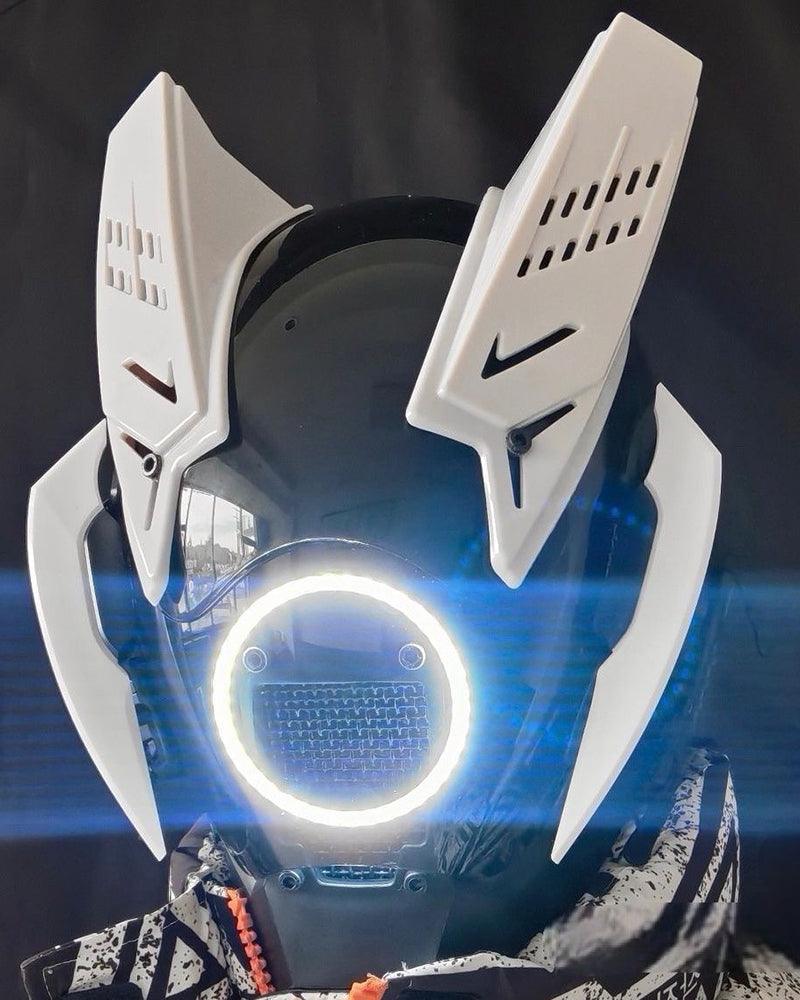 Futuristic LED Cyberpunk Mask| Cyberpunk Helmet