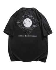 Time Stands Still Moon Universe Sci-Fi T-Shirt