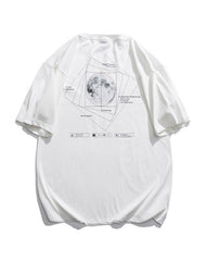 Time Stands Still Moon Universe Sci-Fi T-Shirt