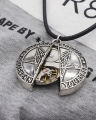 Time To Fly Mechanical Pentagram Necklace