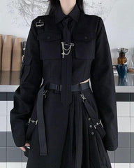 Style Two Piece Cargo Skirt Set