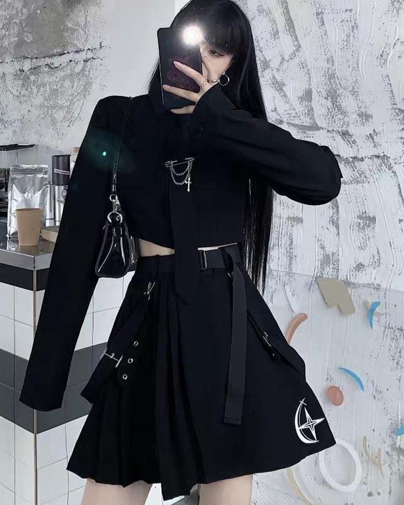 Style Two Piece Cargo Skirt Set