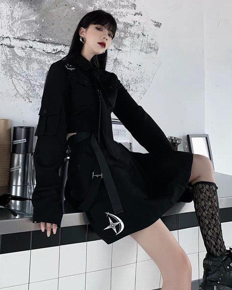 Style Two Piece Cargo Skirt Set