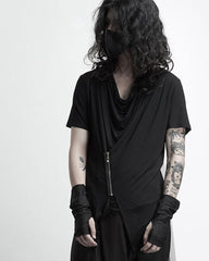 Japanese Irregular Zipper T-Shirt
