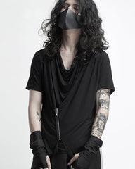 Japanese Irregular Zipper T-Shirt
