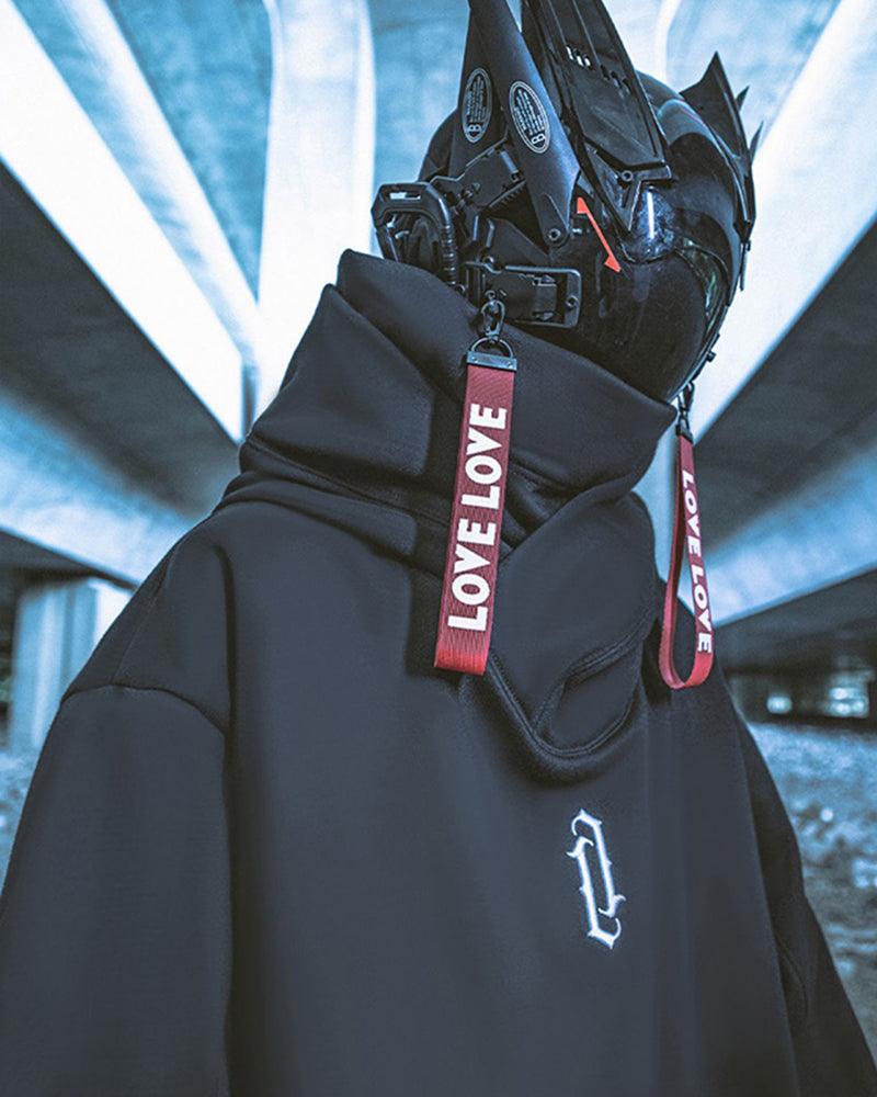 Unisex Turtleneck Scarf Mask Hoodie