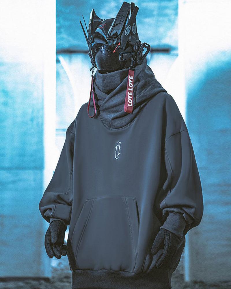 Unisex Turtleneck Scarf Mask Hoodie