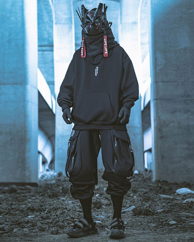 Unisex Turtleneck Scarf Mask Hoodie