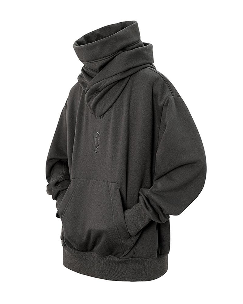 Unisex Turtleneck Scarf Mask Hoodie