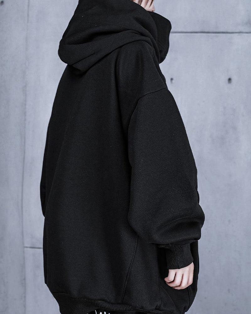 Unisex Turtleneck Scarf Mask Hoodie