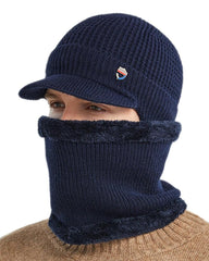 Warm Heart Knitted Ski Mask Hat
