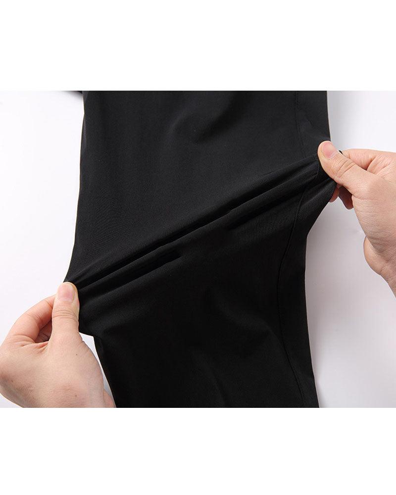 Ice Silk Drawstring Jogger Pants