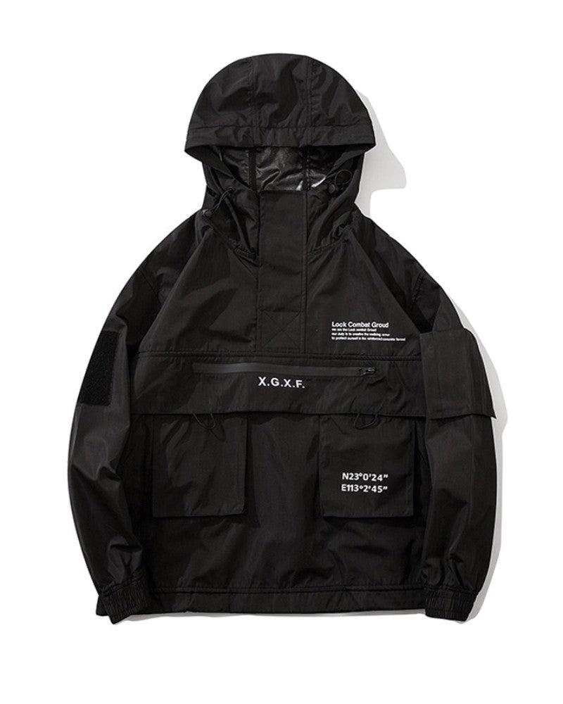 Streetwear Big Pocket Hooded Jacket