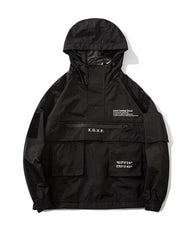 Streetwear Big Pocket Hooded Jacket