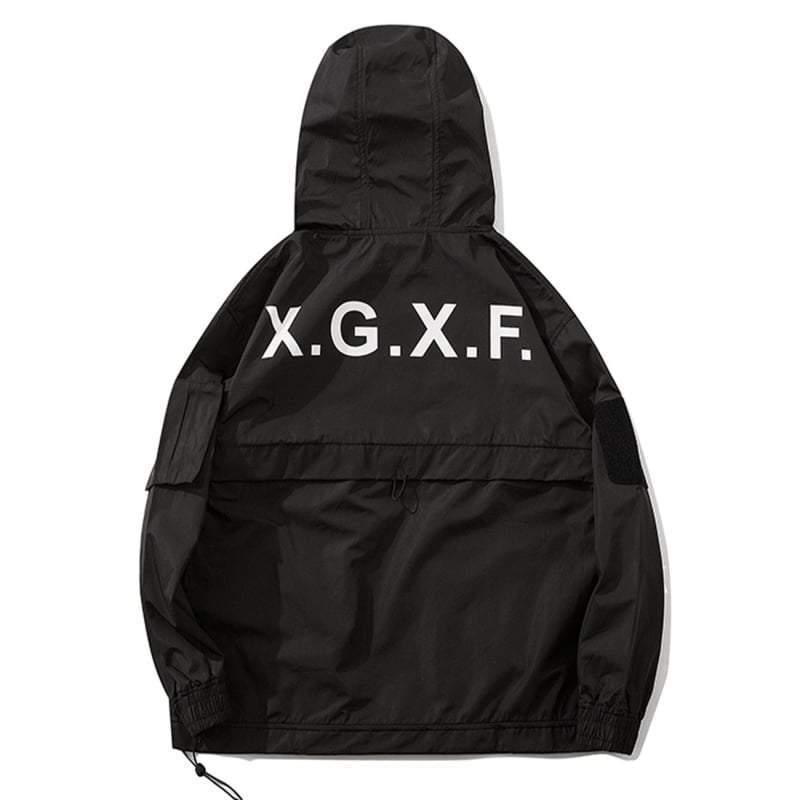 Streetwear Big Pocket Hooded Jacket